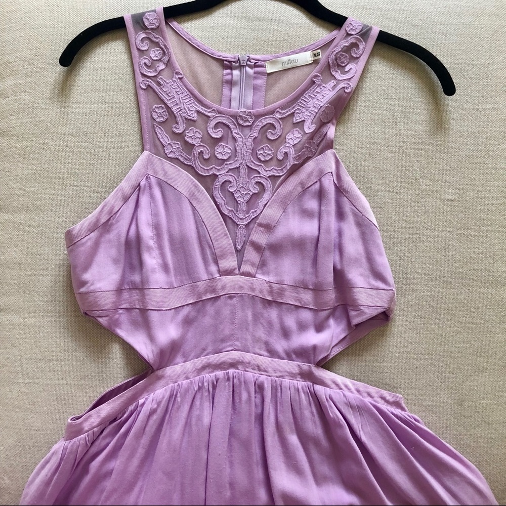 Millou LF Lilac Purple Lace Dress